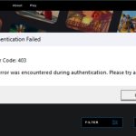 Roblox authentication failed error code 403