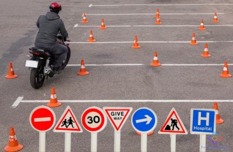 Road Signs and Markings in the Motorcycle Theory Test