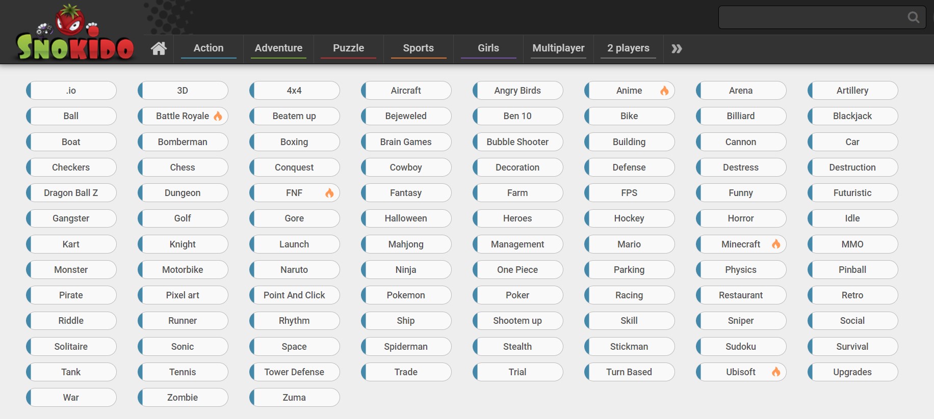 Snokido list games